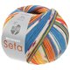 Lana Grossa MEILENWEIT 100g Seta Giappone | 3391-blu scuro/terracotta/pistacchio/viola rosso/bianco/blu azzurro/giallo