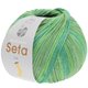 Lana Grossa MEILENWEIT 100g Seta Lia | 3583-menta/verde lime/giada/ottanio chiaro