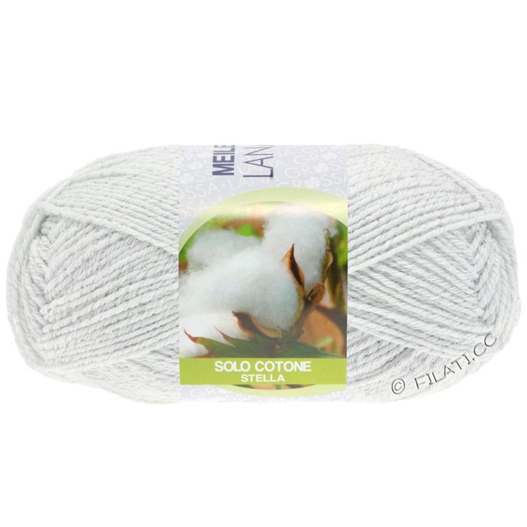 Lana Grossa MEILENWEIT 50g Solo Cotone Stella | 3601-bianco