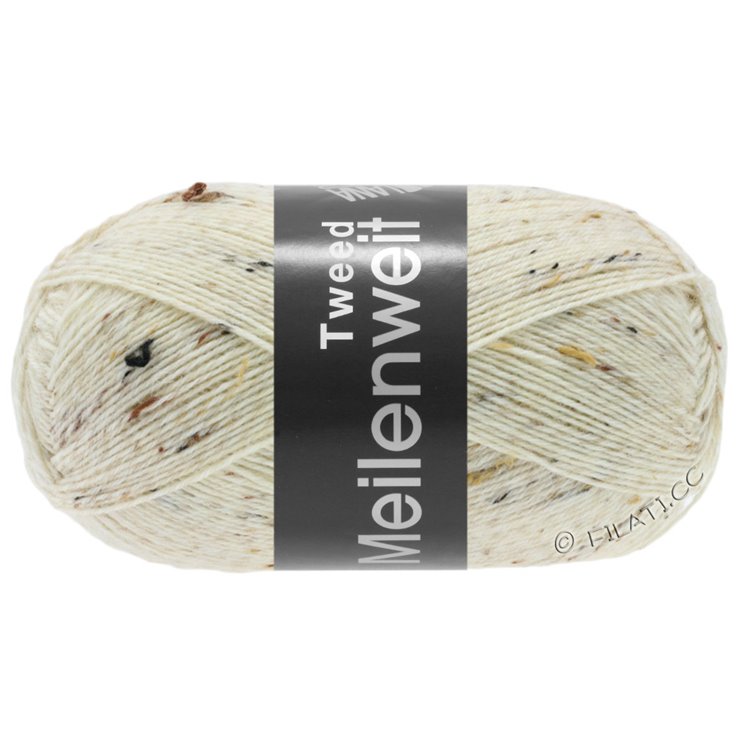 Lana Grossa MEILENWEIT 100g Tweed | 106-natura puntinato