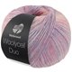 Lana Grossa MEILENWEIT 100g Woolycell Duo | 6003-porpora blu/rosa/crema
