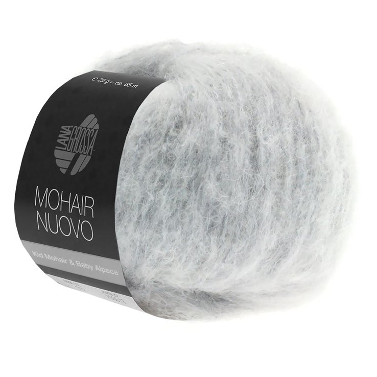 Lana Grossa MOHAIRNUOVO | 01-grigio chiaro