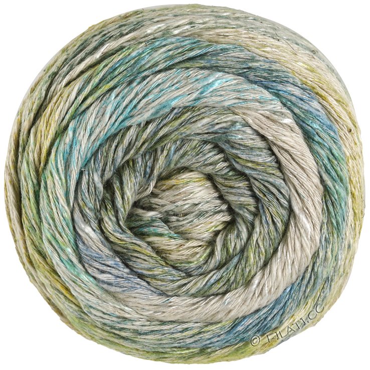 Lana Grossa MOSAICO (Linea Pura) | 001-verde giallo/verde grigio/natura/giada/turchese  /jeans/grigio blu