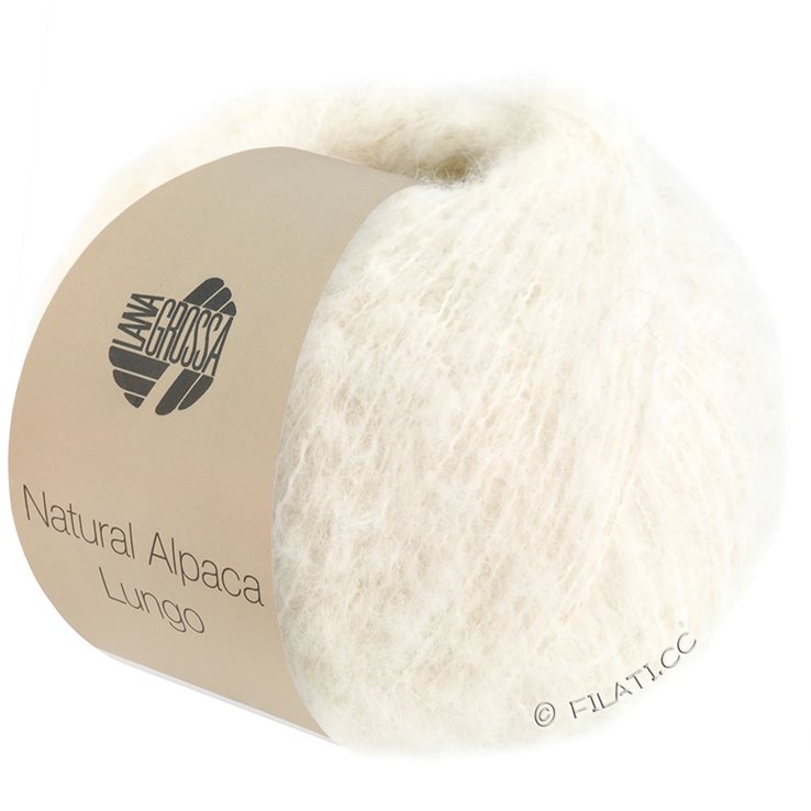 Lana Grossa NATURAL ALPACA Lungo | 01-ecru