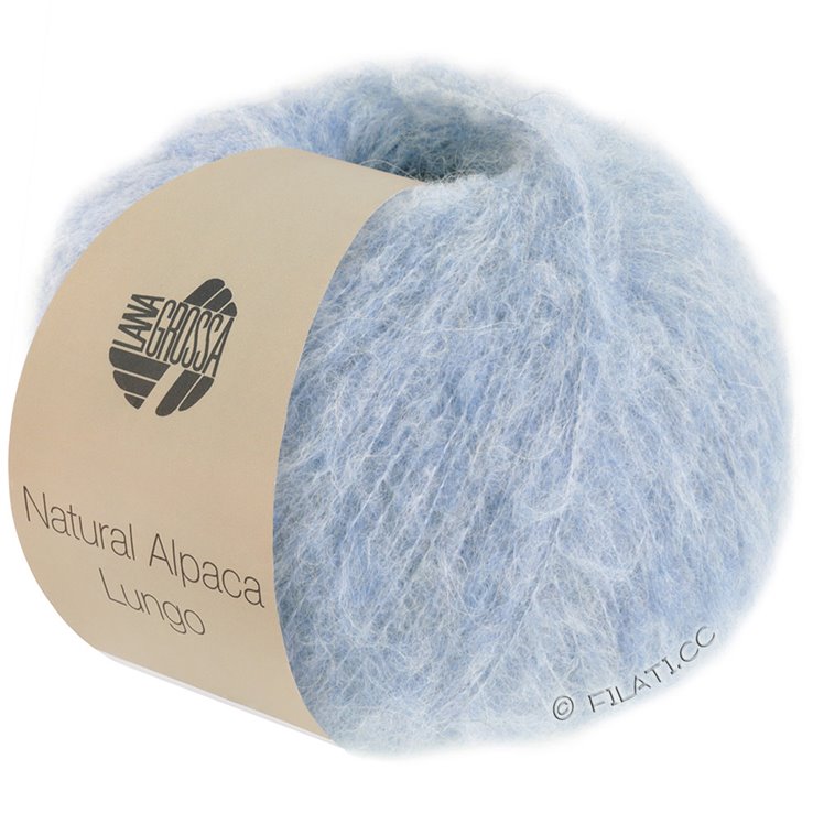 Lana Grossa NATURAL ALPACA Lungo | 06-blu chiaro