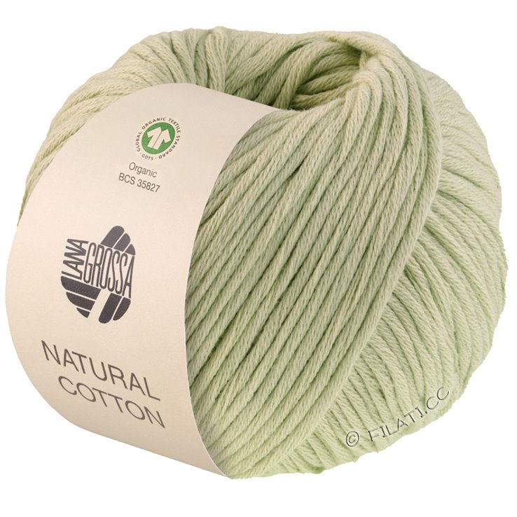 Lana Grossa NATURAL COTTON (Gots) | 01-verde pallido