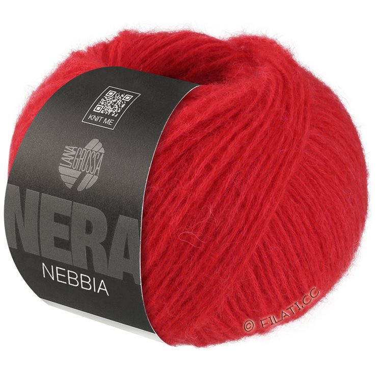 Lana Grossa NEBBIA (Nera) | 02-rosso luminoso