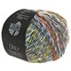 Lana Grossa ONLY TWEED | 109-grigio chiaro/grigio scuro/lampone/verde giallo