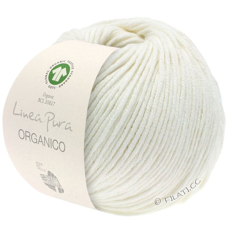 Lana Grossa ORGANICO (Linea Pura) | 007-bianco