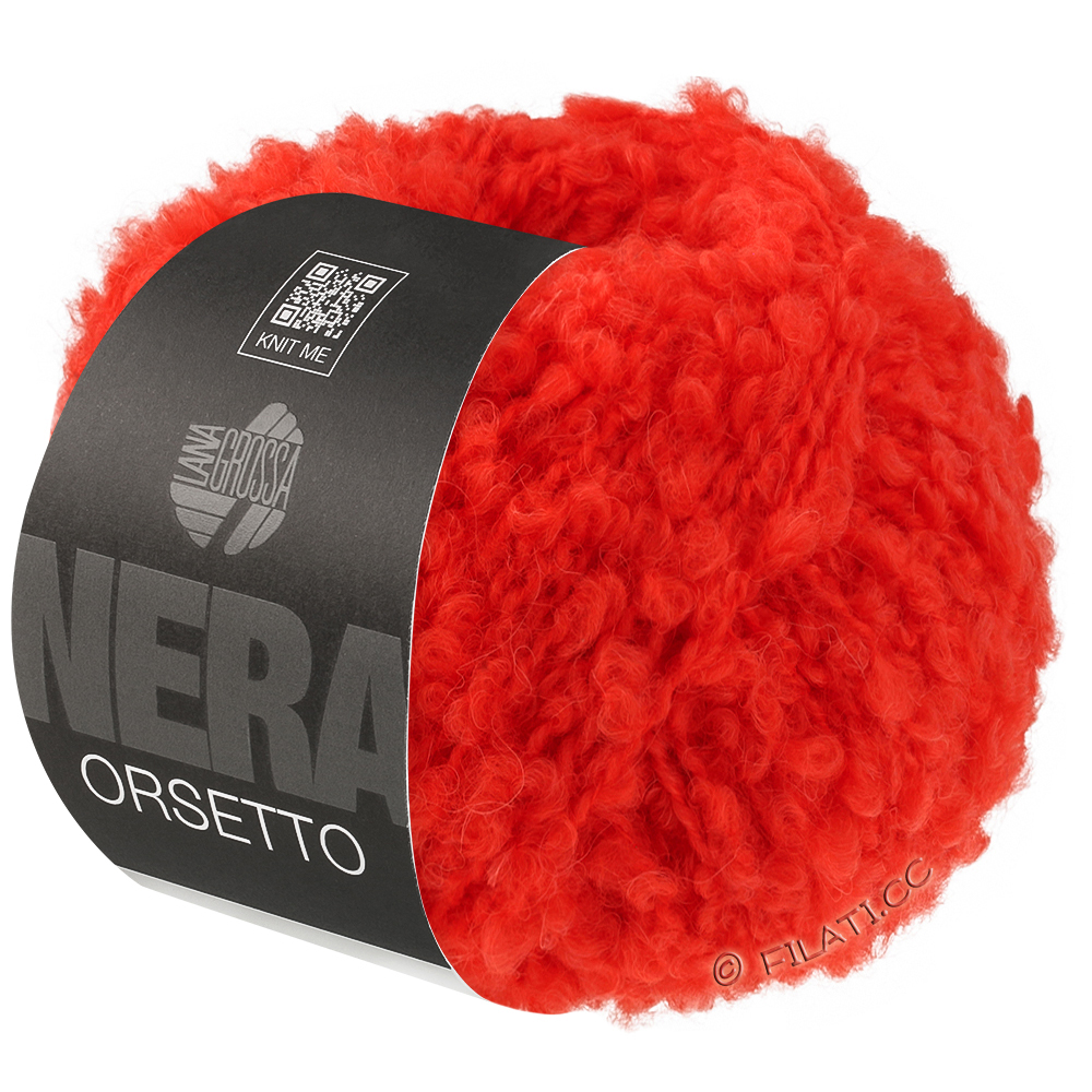 Lana Grossa ORSETTO (Nera) | 17-rosso luminoso