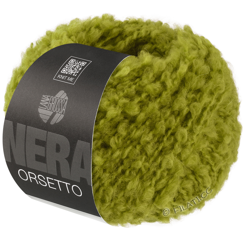 Lana Grossa ORSETTO (Nera) | 24-oliva chiaro