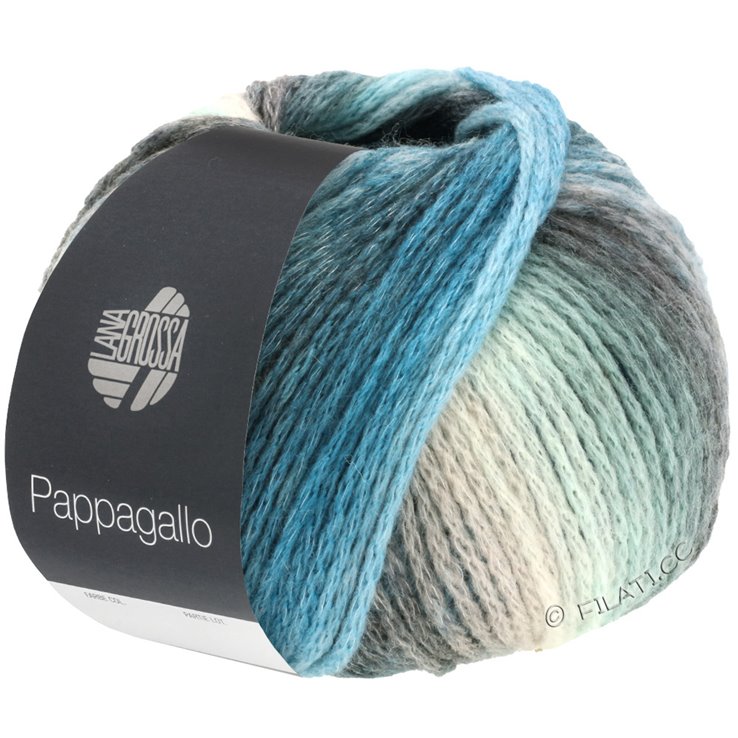 Lana Grossa PAPPAGALLO | 01-grigio chiaro/cammello/marrone scuro/ottanio/oliva