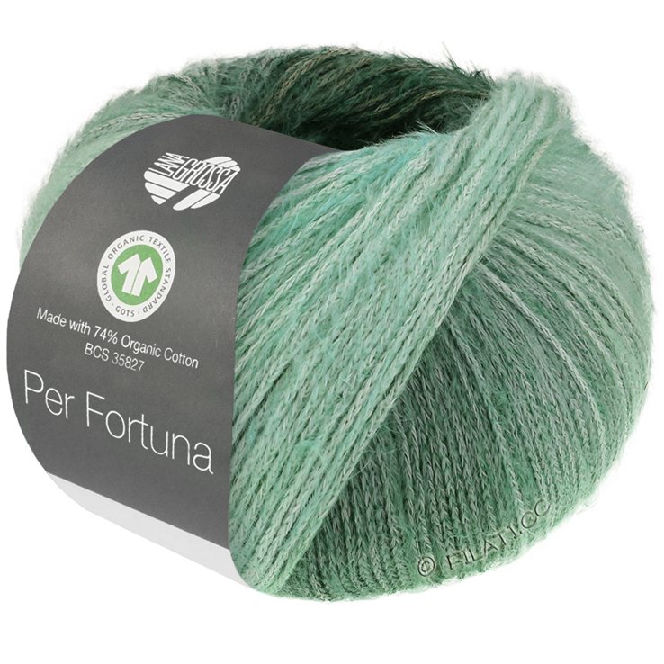 Lana Grossa PER FORTUNA DÉGRADÉ (GOTS) | 102-verde grigio/verde nero/giada/natura
