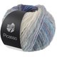 Lana Grossa PICASSO | 13-bianco/blu chiaro/grigio blu/jeans/azzurro/blu scuro