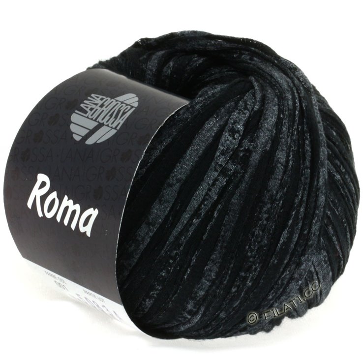 Lana Grossa ROMA | 001-nero/argento
