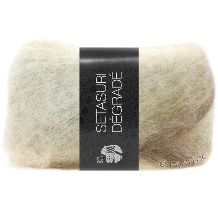 Lana Grossa SETASURI Dégradé | 108-beige chiaro/beige/torrone