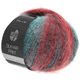 Lana Grossa SILKHAIR Print/Landlust | 357-verde turchese/rosso chiaro/rosso scuro/ottanio scuro
