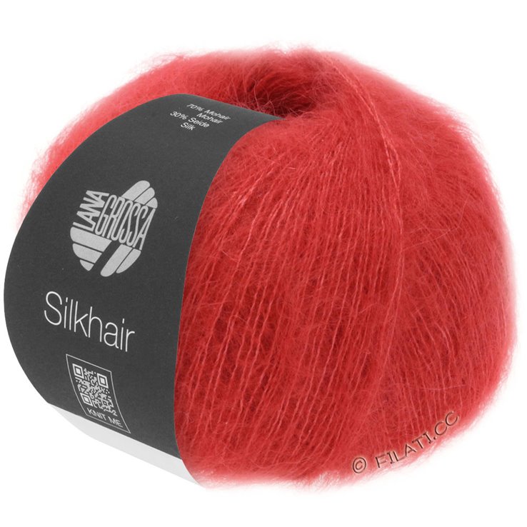 Lana Grossa SILKHAIR | 008-rosso ciliegia
