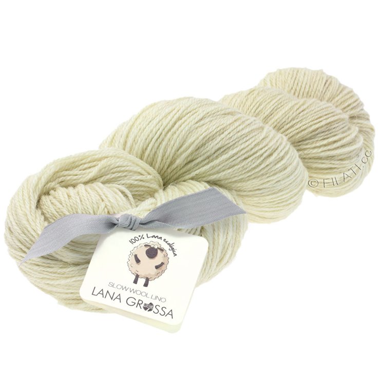 Lana Grossa SLOW WOOL LINO | 01-ecru