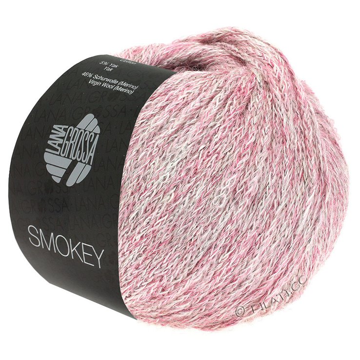 Lana Grossa SMOKEY | 201-rosa antico/natura/grigio