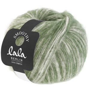 Lana Grossa SMOOTHY (lala BERLIN) | 08-grigio chiaro/verde reseda