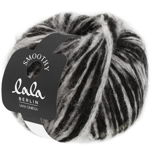 Lana Grossa SMOOTHY (lala BERLIN) | 10-grigio/nero