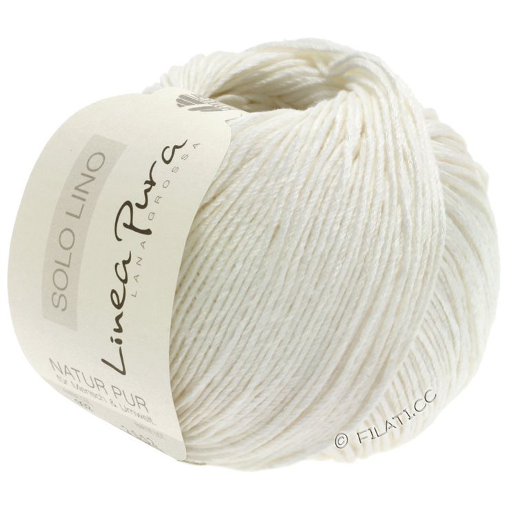 Lana Grossa SOLO LINO (Linea Pura) | 01-bianco