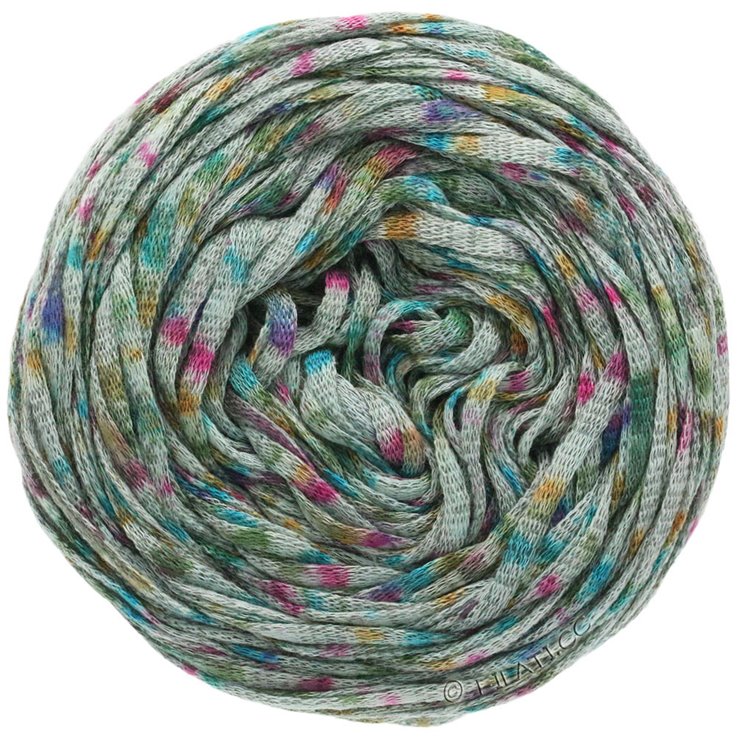 Lana Grossa SPARKLY (ABOUT BERLIN) | 09-grigio/verde scuro/ciclamino/ottanio/marrone dorato