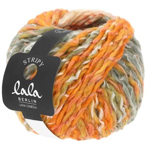 Lana Grossa STRIPY (lala BERLIN) | 11-salmone/natura/arancio/grigio chiaro/taupe