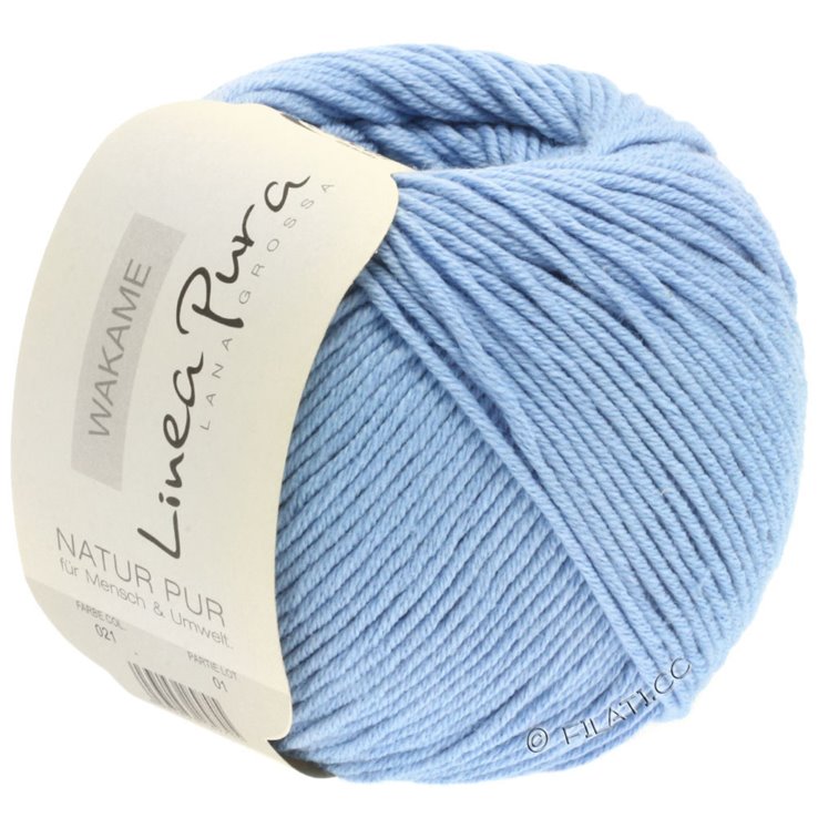 Lana Grossa WAKAME Uni/Print (Linea Pura) | 021-blu chiaro