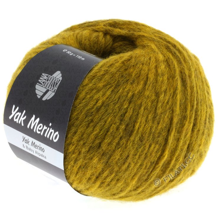 Lana Grossa YAK MERINO | 001-curry puntinato