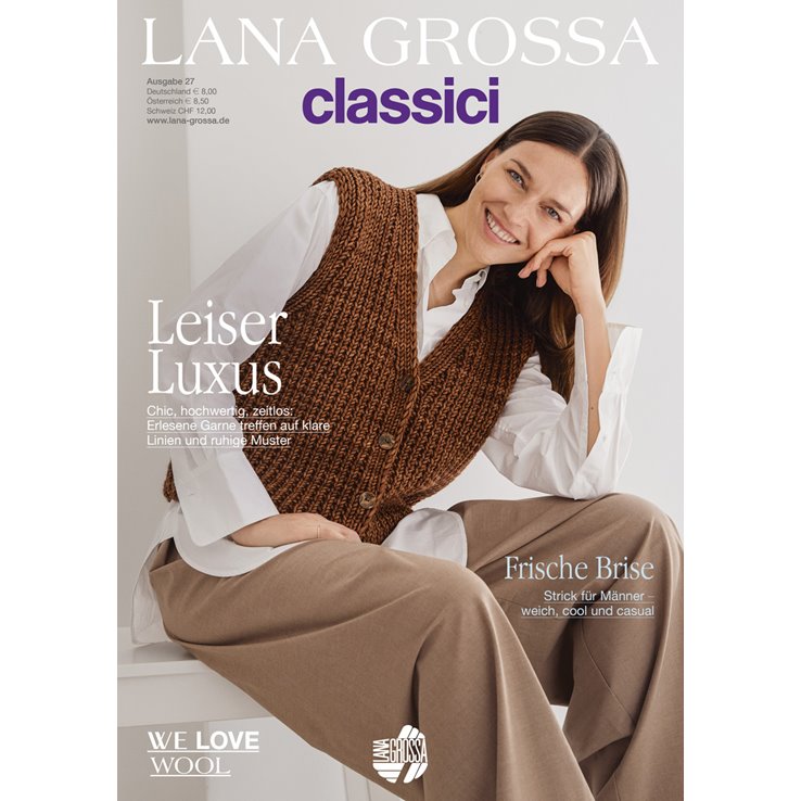 Lana Grossa Classici No. 27 - Rivista tedesca + istruzioni in francese