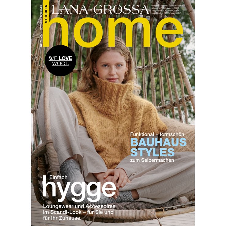 Lana Grossa FILATI Handstrick No. 74 (Home) - Rivista + istruzioni in tedesco