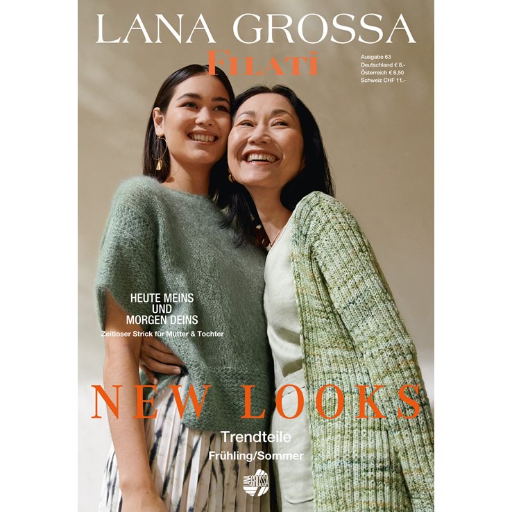 Lana Grossa FILATI No. 63 (Frühjahr/Sommer 2022) - Rivista + istruzioni in tedesco