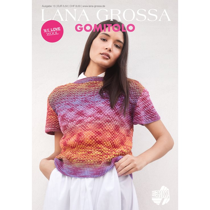Lana Grossa GOMITOLO No. 13 - Rivista tedesca + istruzioni in francese