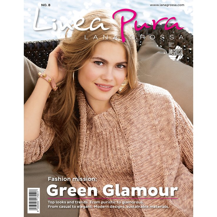 Lana Grossa LINEA PURA No. 8 - Rivista + istruzioni in inglese