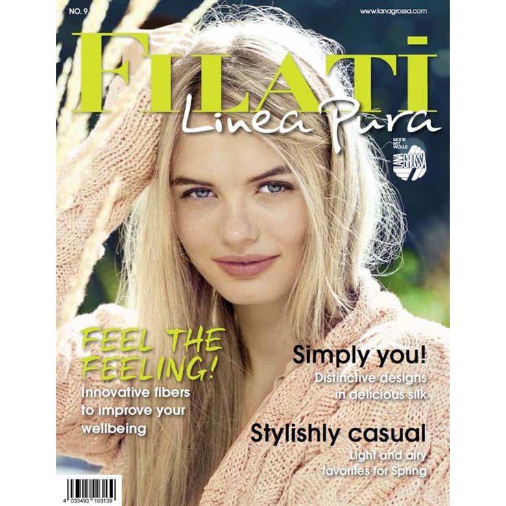 Lana Grossa LINEA PURA No. 9 - Rivista + istruzioni in inglese