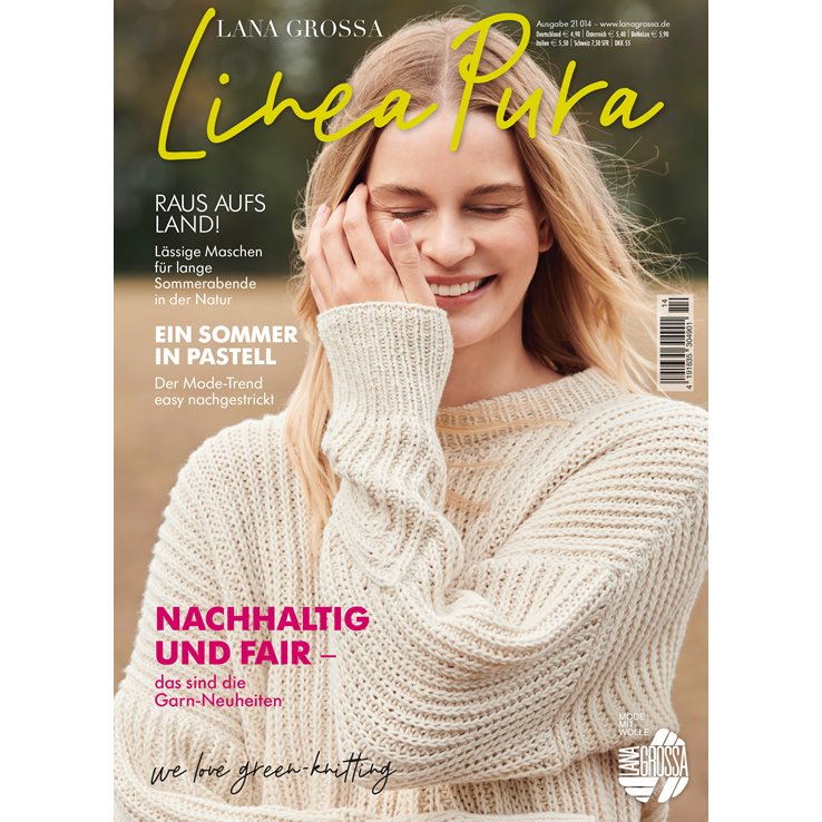 Lana Grossa LINEA PURA No. 14 - Rivista tedesca + istruzioni in francese