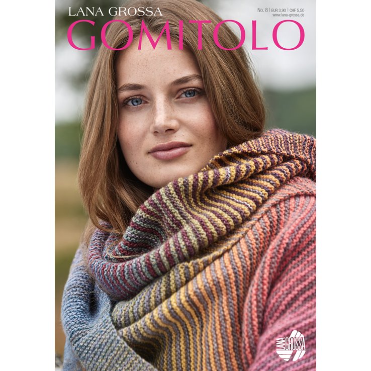 Lana Grossa GOMITOLO No. 8 - Rivista tedesca + istruzioni in inglese