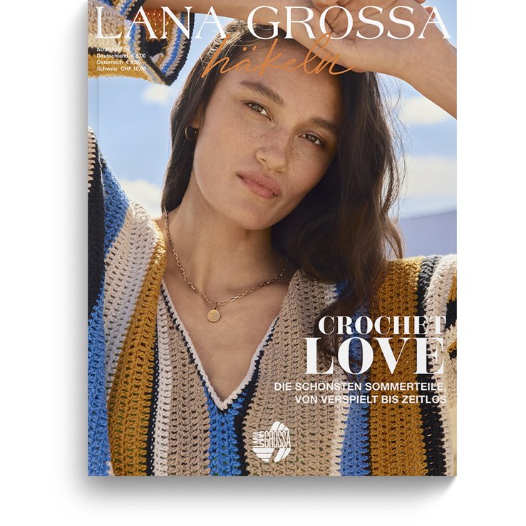 Lana Grossa FILATI Häkeln No. 8 - Rivista tedesca + istruzioni in francese