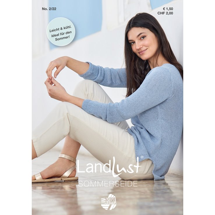 Lana Grossa LANDLUST SOMMERSEIDE Booklet 2022 - Rivista + istruzioni in tedesco