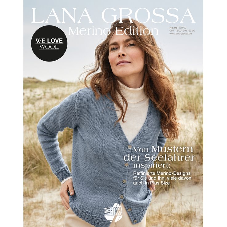 Lana Grossa Merino Edition No. 3 - Rivista tedesca + istruzioni in francese