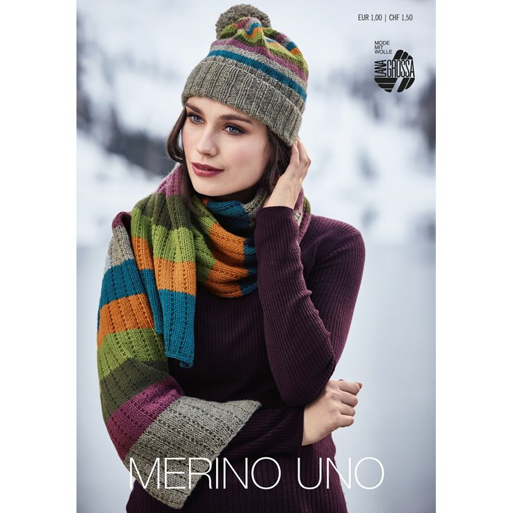 MERINO UNO Flyer - Magazine (DE) + Knitting instructions (EN) di Lana Grossa