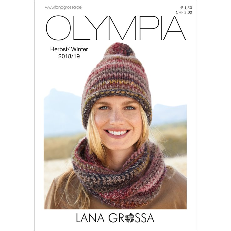 Lana Grossa OLYMPIA Flyer 2018 - Magazine (DE) + Knitting instructions (EN)