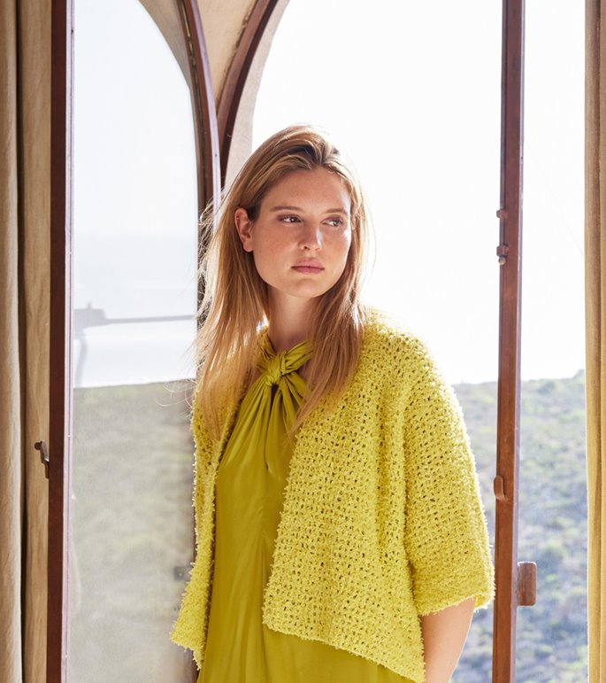 Lana Grossa GIACCA A KIMONO Frizzante