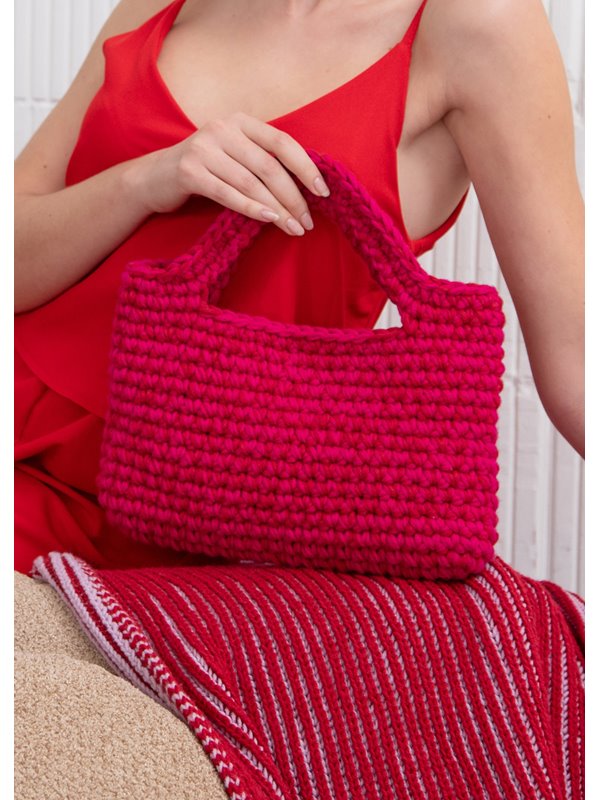 FILATI Studio BORSA ALL'UNCINETTO Merino Cardato