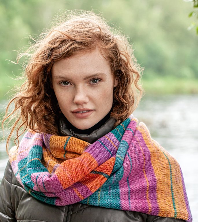 Lana Grossa SCIARPA Gomitolo Molto