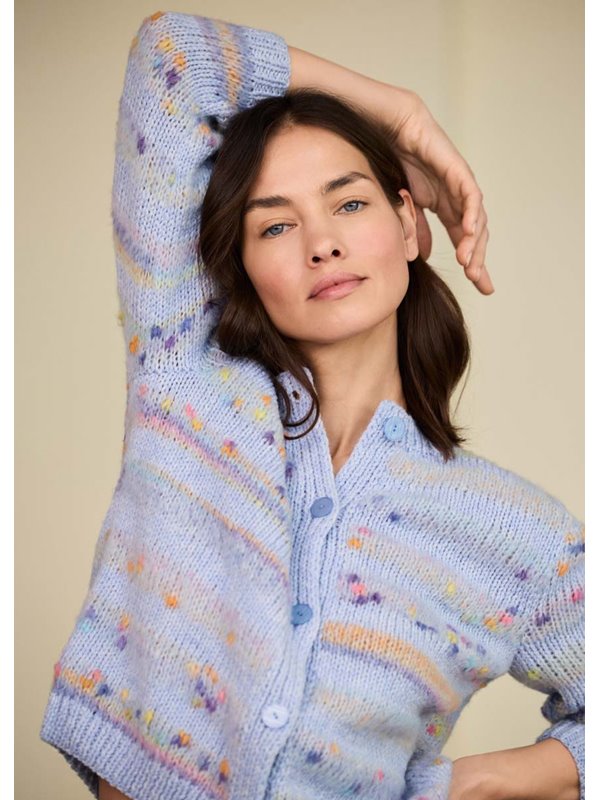 Lana Grossa GIACCHINA CON MANICHE A 3/4 Cassata & Cool Merino