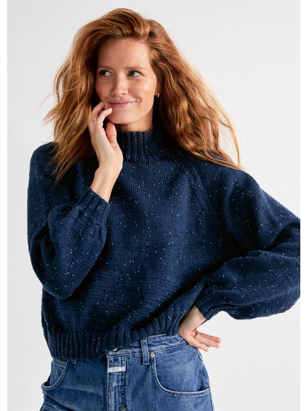 Lana Grossa MAGLIONE HANNAH II Cool Wool Big Dots