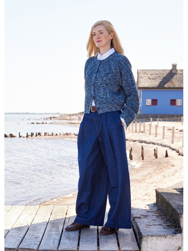 Lana Grossa GIACCA A MEZZA COSTA INGLESE Cool Wool Print